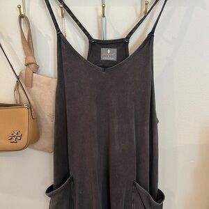 Free People Hotshot Onesie in Black — SIZE SMALL